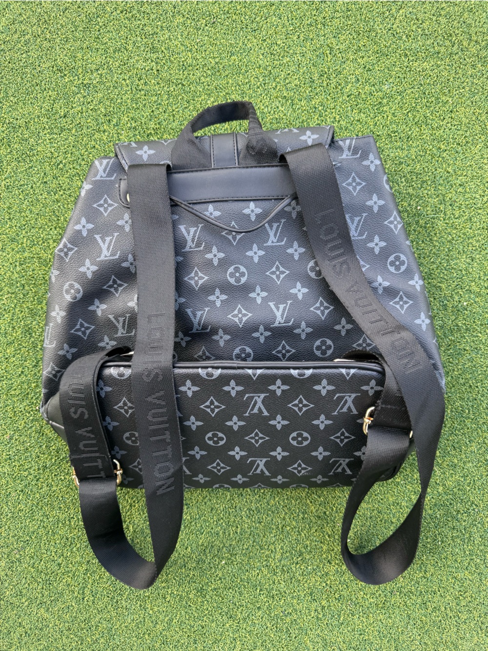Louis Vuitton Gray on Black Monogram Backpack - Picture 2 of 2